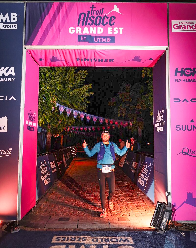 Frank Hardt als Starter beim Trail Alsace Grand Est